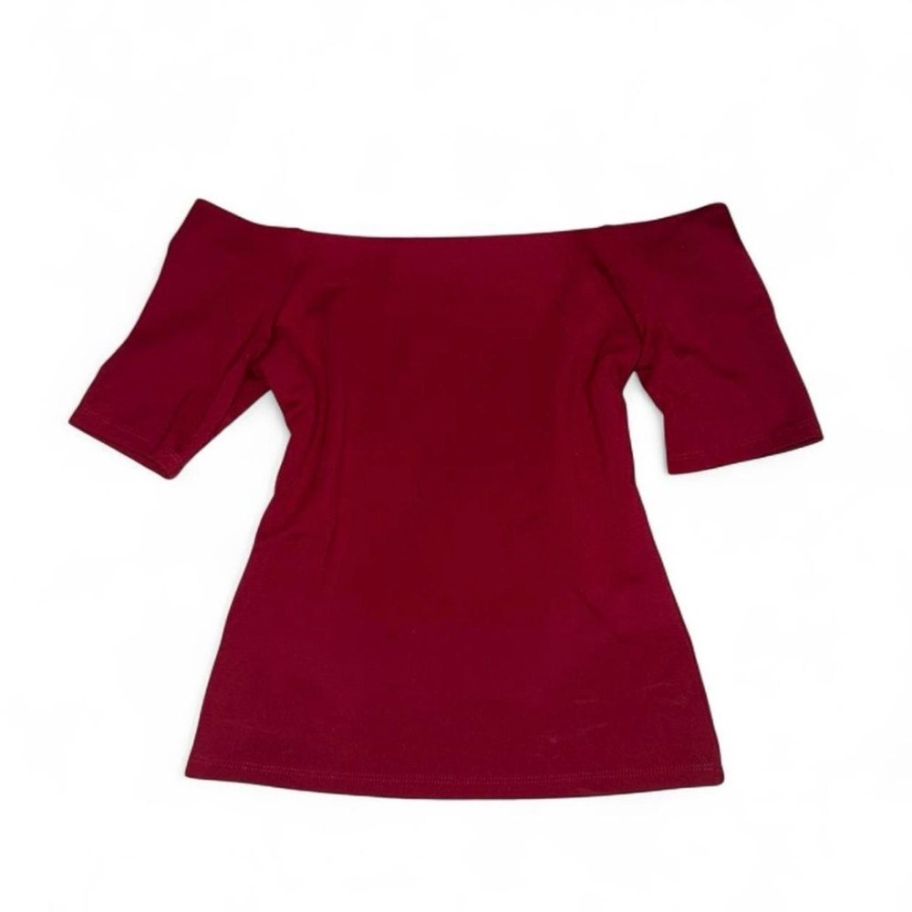 H&M Red Off Shoulder Top